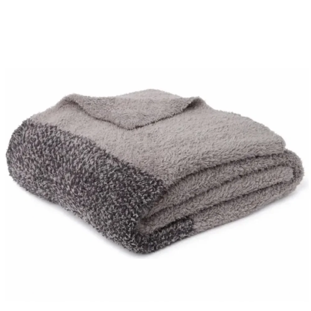 NWT Luxe Heathered Stripe Throw Blanket from BAREFOOT DREAMS